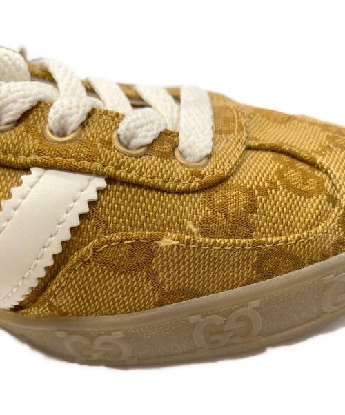 GUCCI（グッチ）GUCCI (グッチ) adidas (アディダス) GG柄コラボスニーカー ベージュ サイズ:23cmの古着・服飾アイテム