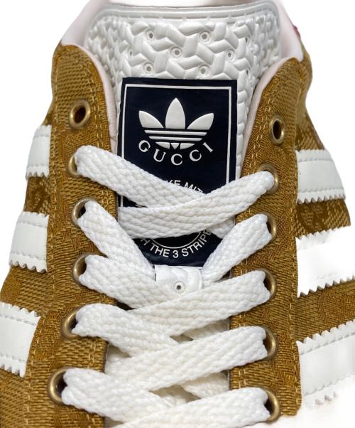 GUCCI（グッチ）GUCCI (グッチ) adidas (アディダス) GG柄コラボスニーカー ベージュ サイズ:23cmの古着・服飾アイテム