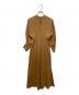 Mame Kurogouchi (マメクロゴウチ) Classic Cotton Dress クラシックコットンドレスワンピース ブラウン サイズ:1：9000円