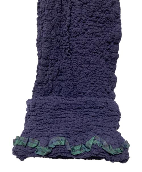 me ISSEY MIYAKE（ミーイッセイ ミヤケ）me ISSEY MIYAKE (ミーイッセイ ミヤケ) スタンドカラーカリフラワージャケット ネイビー サイズ:FREEの古着・服飾アイテム