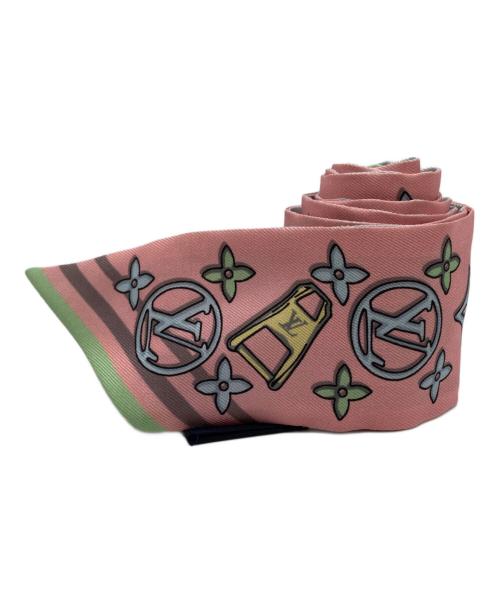 LOUIS VUITTON（ルイ ヴィトン）LOUIS VUITTON (ルイ ヴィトン) バンドーBBビジュエルド・ツイリー リボン ピンク サイズ:実寸サイズをご参照ください。の古着・服飾アイテム