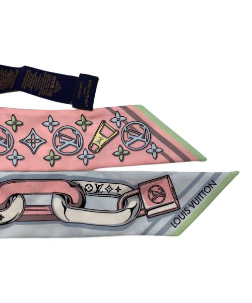 LOUIS VUITTON（ルイ ヴィトン）LOUIS VUITTON (ルイ ヴィトン) バンドーBBビジュエルド・ツイリー リボン ピンク サイズ:実寸サイズをご参照ください。の古着・服飾アイテム