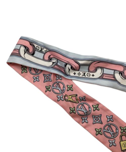 LOUIS VUITTON（ルイ ヴィトン）LOUIS VUITTON (ルイ ヴィトン) バンドーBBビジュエルド・ツイリー リボン ピンク サイズ:実寸サイズをご参照ください。の古着・服飾アイテム
