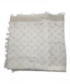 LOUIS VUITTONルイ ヴィトン）の古着「ショール･モノグラムシャイン / ストール」｜ホワイト