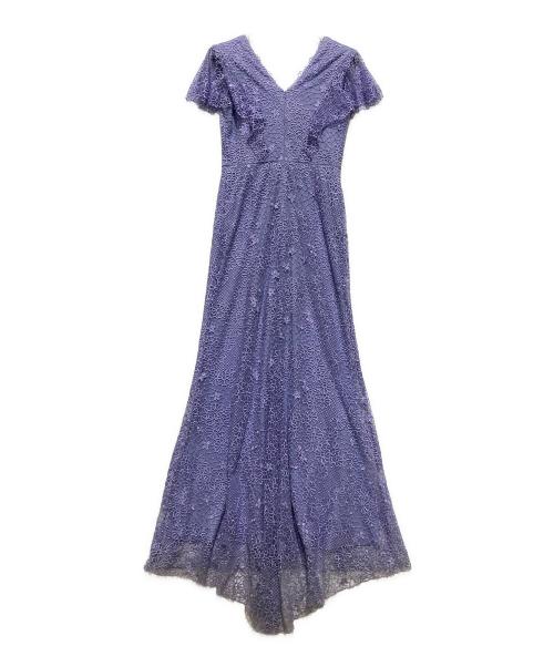 TADASHI SHOJI（タダシ ショージ）TADASHI SHOJI (タダシ ショージ) ノースリーブレースワンピース TADASHI SHOJI タダシ ショージ パープル サイズ:4の古着・服飾アイテム