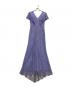 TADASHI SHOJI（タダシ ショージ）の古着「ノースリーブレースワンピース TADASHI SHOJI タダシ ショージ」｜パープル