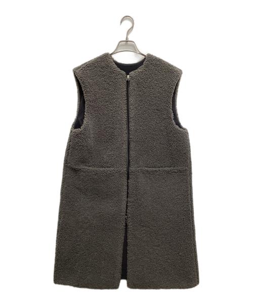 Adam et Rope（アダム エ ロペ）Adam et Rope (アダム エ ロペ) ボンディングボアベスト グレー サイズ:Freeの古着・服飾アイテム