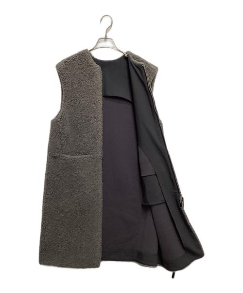 Adam et Rope（アダム エ ロペ）Adam et Rope (アダム エ ロペ) ボンディングボアベスト グレー サイズ:Freeの古着・服飾アイテム