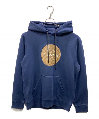 中古・古着通販】COACH (コーチ) プルオーバーパーカー ネイビー 