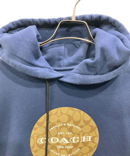 COACH（コーチ）COACH (コーチ) プルオーバーパーカー ネイビー サイズ:175の古着・服飾アイテム