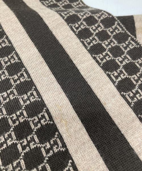 GUCCI（グッチ）GUCCI (グッチ) GGパターンマフラー ベージュ×ブラウン サイズ:OneSizeの古着・服飾アイテム