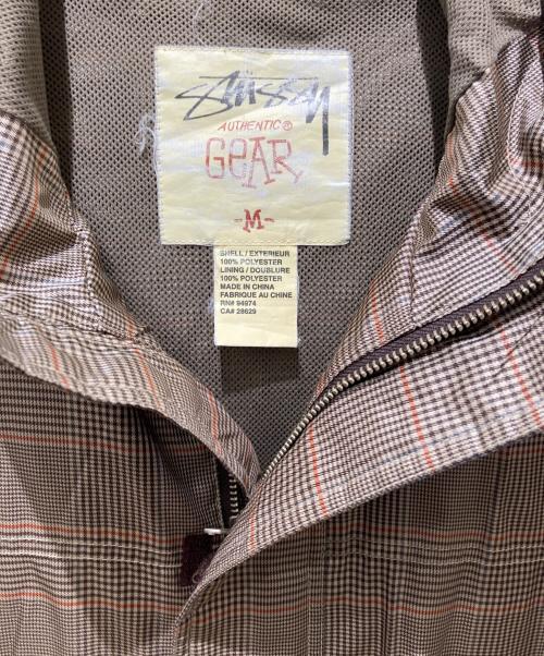 stussy（ステューシー）stussy (ステューシー) 90’sナイロンジャケット ブラウン サイズ:Mの古着・服飾アイテム