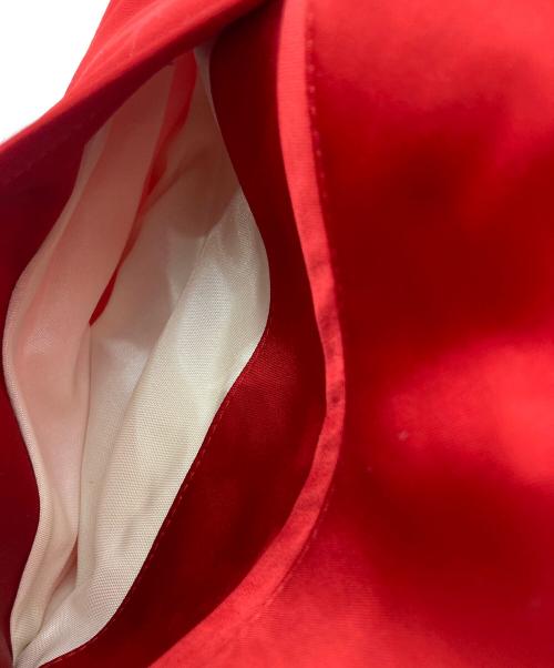 CELINE（セリーヌ）CELINE (セリーヌ) SATIN VERSITY TEDDY JACKET/ サテンバ―シティテディジャケット レッド サイズ:36の古着・服飾アイテム