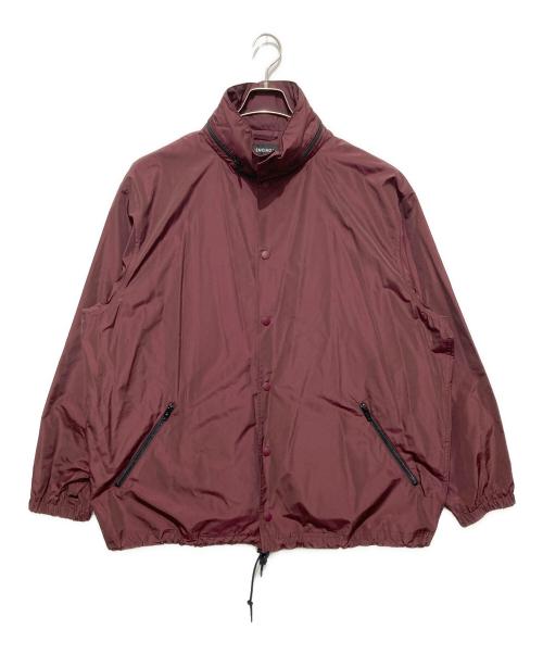 BALENCIAGA（バレンシアガ）BALENCIAGA (バレンシアガ) 19AWバックロゴプリントナイロンブルゾン/ マウンテンパーカー ボルドー サイズ:46の古着・服飾アイテム