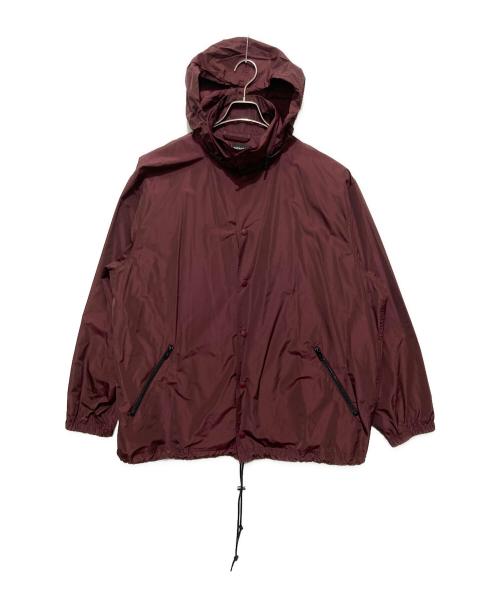 BALENCIAGA（バレンシアガ）BALENCIAGA (バレンシアガ) 19AWバックロゴプリントナイロンブルゾン/ マウンテンパーカー ボルドー サイズ:46の古着・服飾アイテム