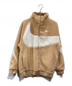 NIKEナイキ）の古着「リバーシブルボアジャケット」｜ブラウン