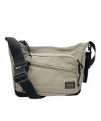 PORTERポーター）の古着「フロントショルダーバッグ」｜アイボリー×ブラック