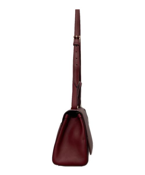 MaxMara（マックスマーラ）MaxMara (マックスマーラ) 2WAYハンドバッグ ショルダーバッグ ボルドーの古着・服飾アイテム