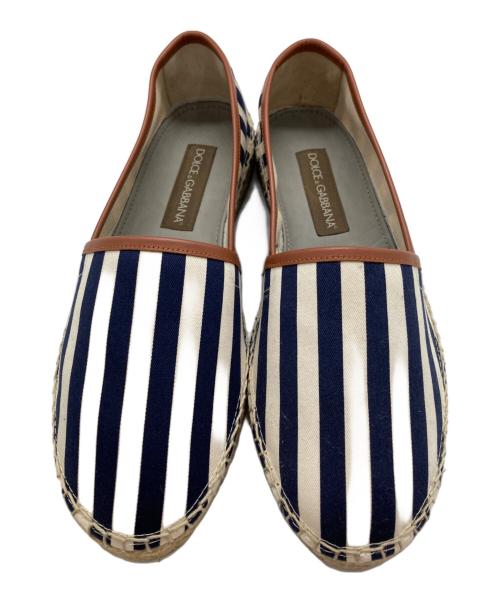 DOLCE & GABBANA（ドルチェ＆ガッバーナ）DOLCE & GABBANA (ドルチェ＆ガッバーナ) エスパドリーユ ホワイト サイズ:40の古着・服飾アイテム