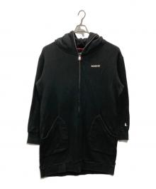 CUNE（キューン）の古着「ギザギザジップアップパーカー」｜ブラック
