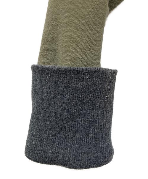 N.HOOLYWOOD（エヌ ハリウッド）N.HOOLYWOOD (エヌ ハリウッド) 切替スウェット グレー×カーキ サイズ:Mの古着・服飾アイテム