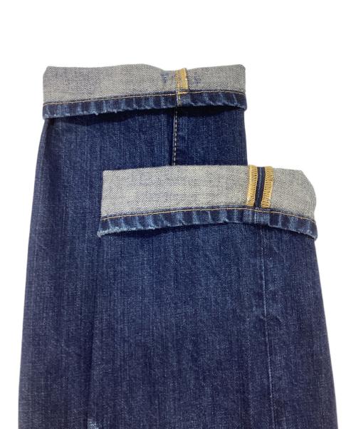 DSQUARED2（ディースクエアード）DSQUARED2 (ディースクエアード) ダメージ加工スキニーデニムパンツ インディゴ サイズ:Sの古着・服飾アイテム