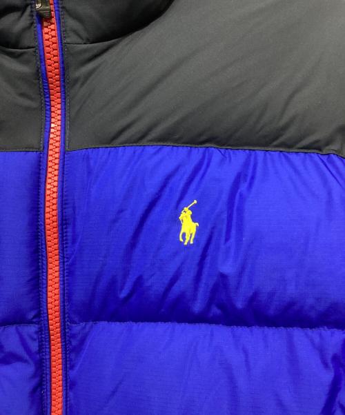 POLO RALPH LAUREN（ポロ・ラルフローレン）POLO RALPH LAUREN (ポロ・ラルフローレン) ダウンジャケット ネイビー×ブルー サイズ:Mの古着・服飾アイテム