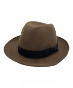 BORSALINOボルサリーノ）の古着「中折れハット」｜ブラウン