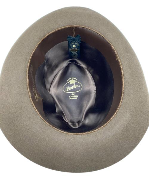 BORSALINO（ボルサリーノ）BORSALINO (ボルサリーノ) 中折れハット ブラウン サイズ:60の古着・服飾アイテム