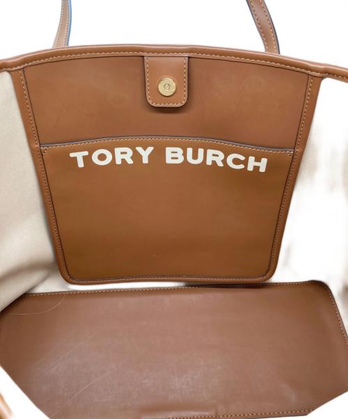 TORY BURCH（トリーバーチ）TORY BURCH (トリーバーチ) トートバッグ ブラウン サイズ:実寸サイズをご参照ください。の古着・服飾アイテム