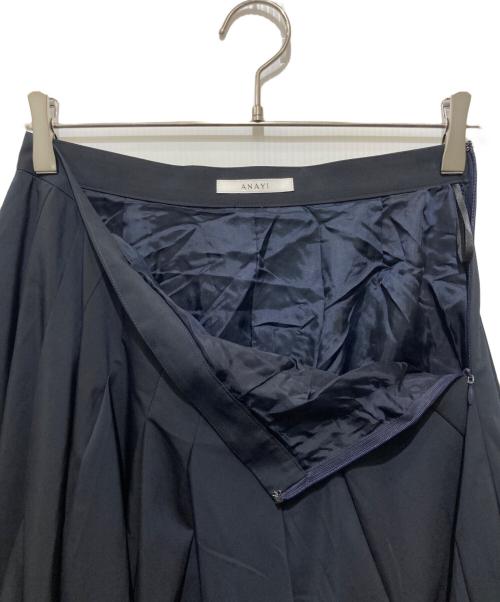 ANAYI（アナイ）ANAYI (アナイ) ロングプリーツスカート / 膝丈プリーツスカート ネイビー サイズ:38の古着・服飾アイテム