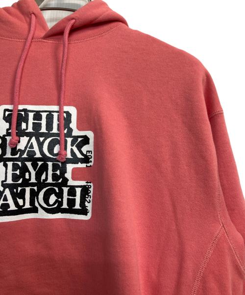 BlackEyePatch（ブラックアイパッチ）BlackEyePatch (ブラックアイパッチ) OG LABEL HOODIE ピンク サイズ:Ｌの古着・服飾アイテム