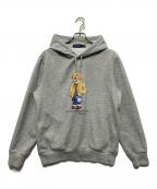 POLO RALPH LAURENポロ・ラルフローレン）の古着「ポロベア プルオーバーパーカー」｜ライトグレー