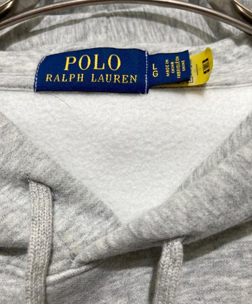POLO RALPH LAUREN（ポロ・ラルフローレン）POLO RALPH LAUREN (ポロ・ラルフローレン) ポロベア プルオーバーパーカー ライトグレー サイズ:Lの古着・服飾アイテム