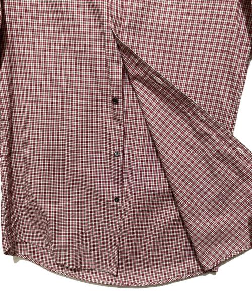 DSQUARED2（ディースクエアード）DSQUARED2 (ディースクエアード) 長袖チェックシャツ/ボタンダウンシャツ レッド サイズ:48の古着・服飾アイテム