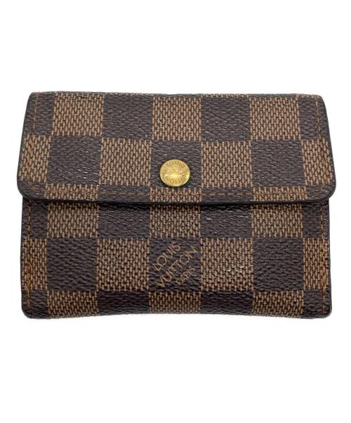 LOUIS VUITTON（ルイ ヴィトン）LOUIS VUITTON (ルイ ヴィトン) ダミエラドローコインケース/ ミニウォレット / 折り財布 ブラウン サイズ:実寸サイズをご参照ください。の古着・服飾アイテム
