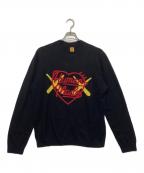 HUMAN MADE×KAWSヒューマンメイド×カウズ）の古着「23AW KAWS MADE KNIT SWEATER カウズ カシミヤニット」｜ブラック