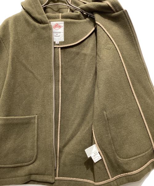 DANTON（ダントン）DANTON (ダントン) ウールライトパイルウールモッサジップフーデッドジャケット オリーブ サイズ:Mの古着・服飾アイテム