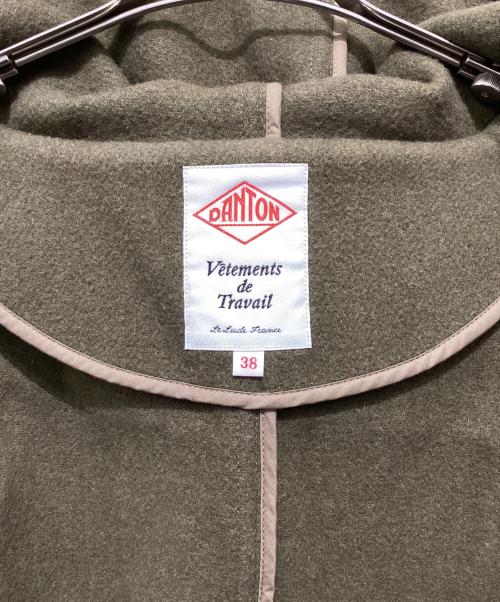 DANTON（ダントン）DANTON (ダントン) ウールライトパイルウールモッサジップフーデッドジャケット オリーブ サイズ:Mの古着・服飾アイテム