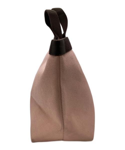 Herve Chapelier（エルベシャプリエ）Herve Chapelier (エルベシャプリエ) 705GPトートバッグ / キャンバススクエアトートバッグ  ピンク×ブラウン(タラマ×モカ) サイズ:実寸サイズをご参照ください。の古着・服飾アイテム