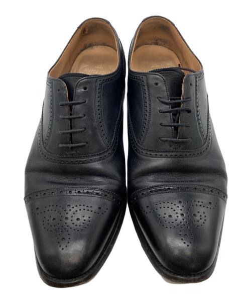 SCOTCH GRAIN（スコッチグレイン）SCOTCH GRAIN (スコッチグレイン) ウィングチップシューズ ブラック サイズ:27cmの古着・服飾アイテム