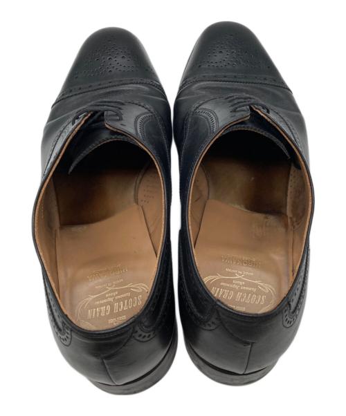 SCOTCH GRAIN（スコッチグレイン）SCOTCH GRAIN (スコッチグレイン) ウィングチップシューズ ブラック サイズ:27cmの古着・服飾アイテム