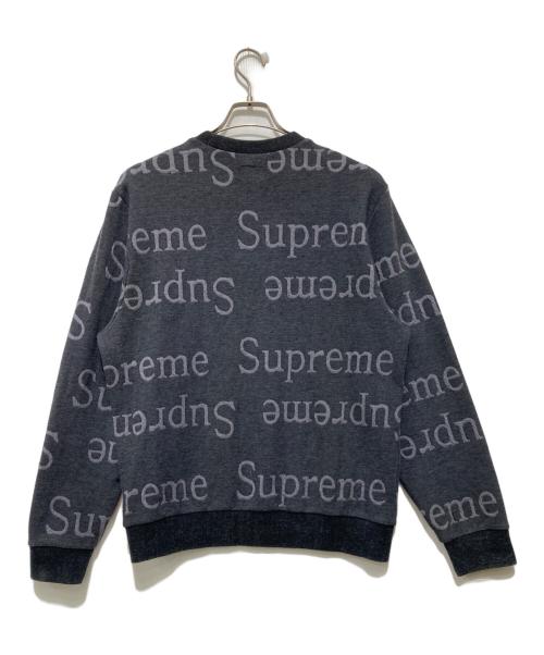 SUPREME（シュプリーム）Supreme (シュプリーム) 18SS Jacquard Logo Crewneck ブラック サイズ:Mの古着・服飾アイテム