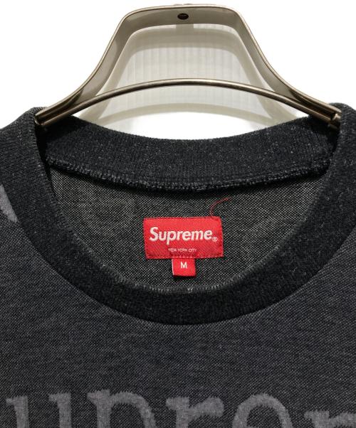 SUPREME（シュプリーム）Supreme (シュプリーム) 18SS Jacquard Logo Crewneck ブラック サイズ:Mの古着・服飾アイテム