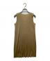 PLEATS PLEASE ISSEI MIYAKE (プリーツプリーズ イッセイミヤケ) ノースリーブプリーツワンピース ベージュ サイズ:3：14000円