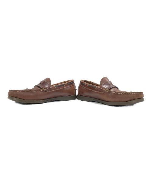 PARABOOT（パラブーツ）PARABOOT (パラブーツ) BEAMS (ビームス) VERITABLE MOCASSIN COUSU MAIN コインローファー ブラウン サイズ:25.0㎝の古着・服飾アイテム