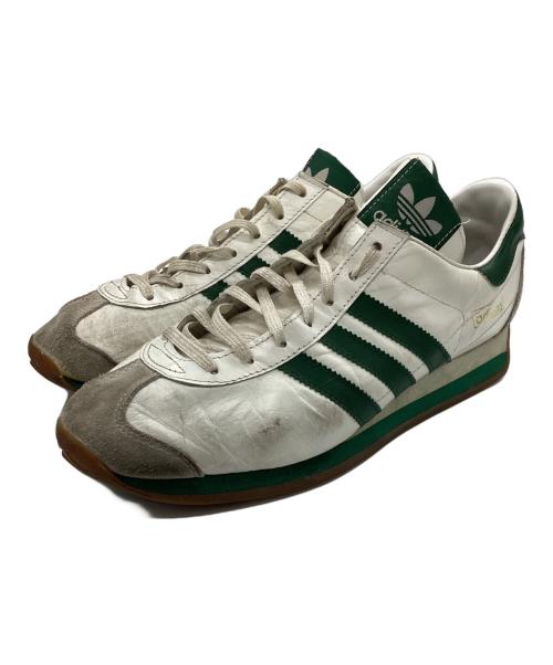 adidas（アディダス）adidas (アディダス) 90's COUNTRY KL カントリー カンガルーレザー ホワイト×グリーン サイズ:27.0の古着・服飾アイテム