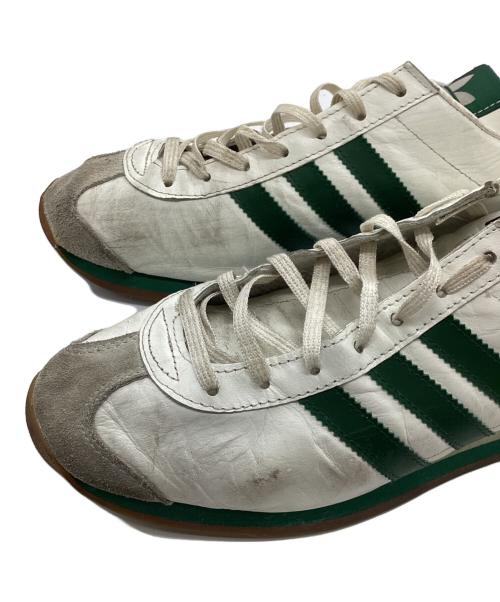 adidas（アディダス）adidas (アディダス) 90's COUNTRY KL カントリー カンガルーレザー ホワイト×グリーン サイズ:27.0の古着・服飾アイテム