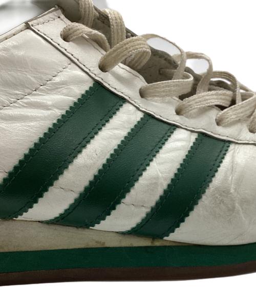 adidas（アディダス）adidas (アディダス) 90's COUNTRY KL カントリー カンガルーレザー ホワイト×グリーン サイズ:27.0の古着・服飾アイテム