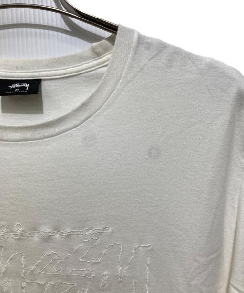 stussy（ステューシー）stussy (ステューシー) Tシャツ / ロゴ刺繍Tシャツ ホワイト サイズ:Mの古着・服飾アイテム